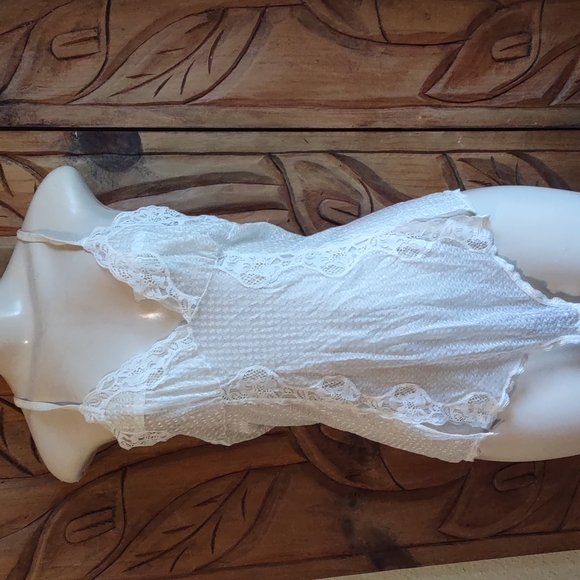 Blush Other - Lace bodysuit vtg by Blush L